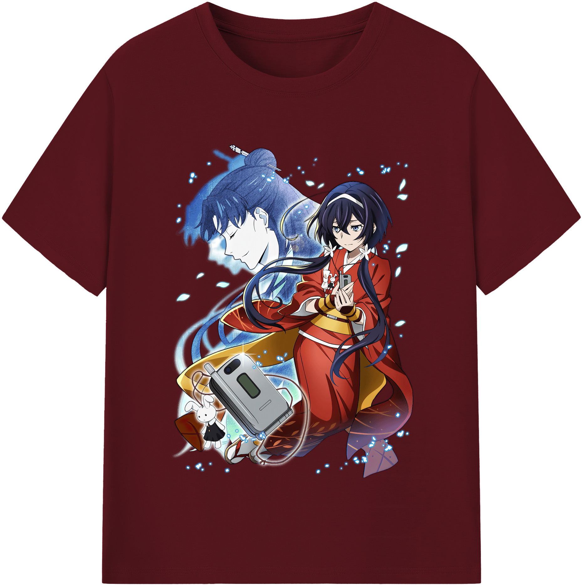 （画像用） 文豪ストレイドッグス Bungo Stray Dogs 綿100％半袖Tシャツ（フロントプリント）